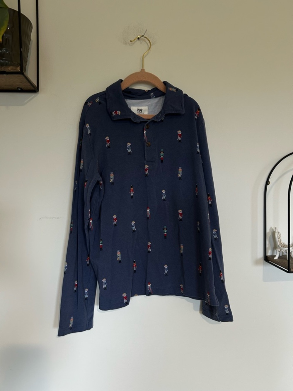 Little Sleepies‎ Play Nutcracker Long Sleeve Quarter Button Long Sleeve Shirt 10